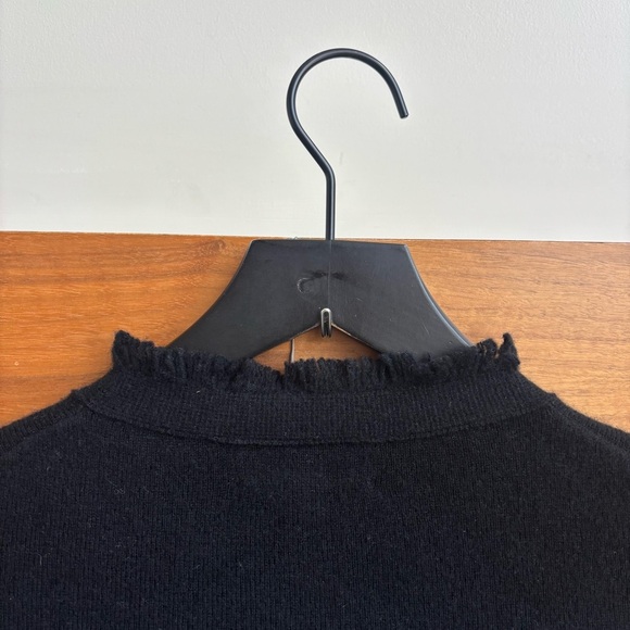 J. Crew Cashmere fringe-trim sweater lady jacket, Size XXS - Picture 15 of 16